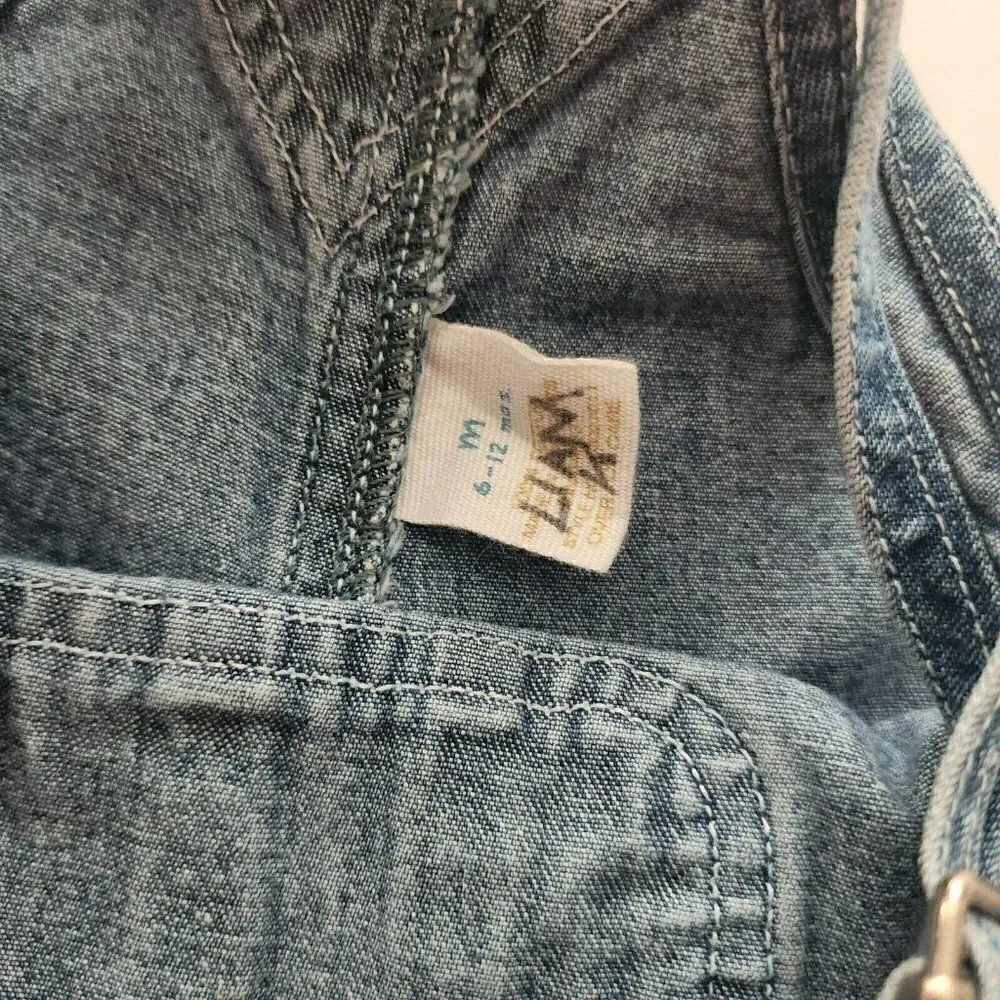 VINTAGE CLASSIC GAP Denim Jean Shortalls‎ 6 -12Mths Bib Overalls THE PERFECT FIT